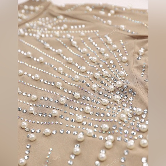 Rhinestone Mini Dress - Picture 3 of 5